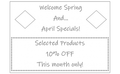 Specials - April 2025