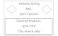 Specials - April 2025