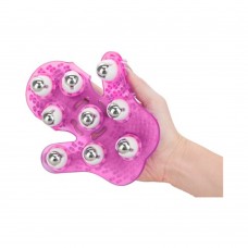 Roller Balls Massager Pink Massage Glove