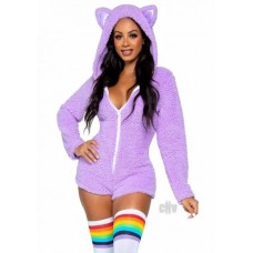 Cuddle Kitty Romper Large Lavender