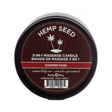 Earthly Body Suntouched Hemp Candle - 6 Oz Round Tin Kashmir Musk