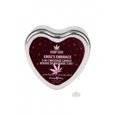 Earthly Body 2024 Valentines 3 In 1 Massage Heart Candle - 4 Oz Eros Embrace